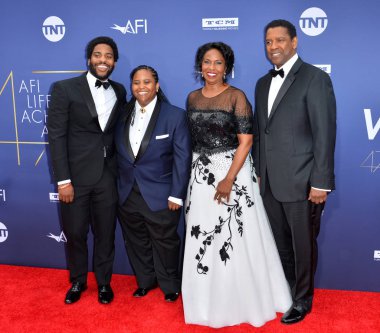 John David Washington, Katia Washington, Denzel Washington & Pauletta Washington