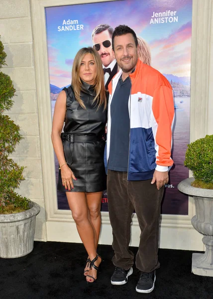 Jennifer Aniston & Adam Sandler — Foto Stock