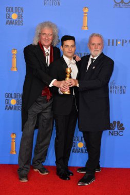Brian May, Rami Malek & Roger Taylor