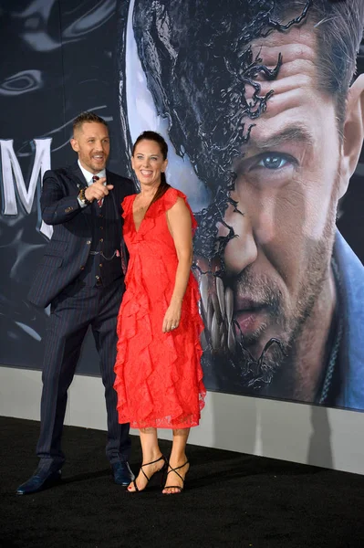 Tom Hardy & Kelly Marcel — Fotografia de Stock