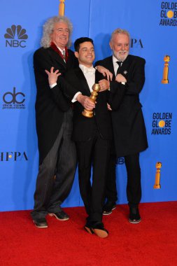 Brian May, Rami Malek & Roger Taylor