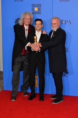 Brian May, Rami Malek & Roger Taylor