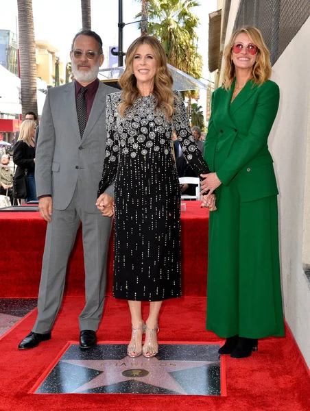 Tom Hanks, Rita Wilson y Julia Roberts — Foto de Stock