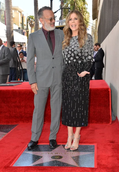 Tom Hanks y Rita Wilson — Foto de Stock