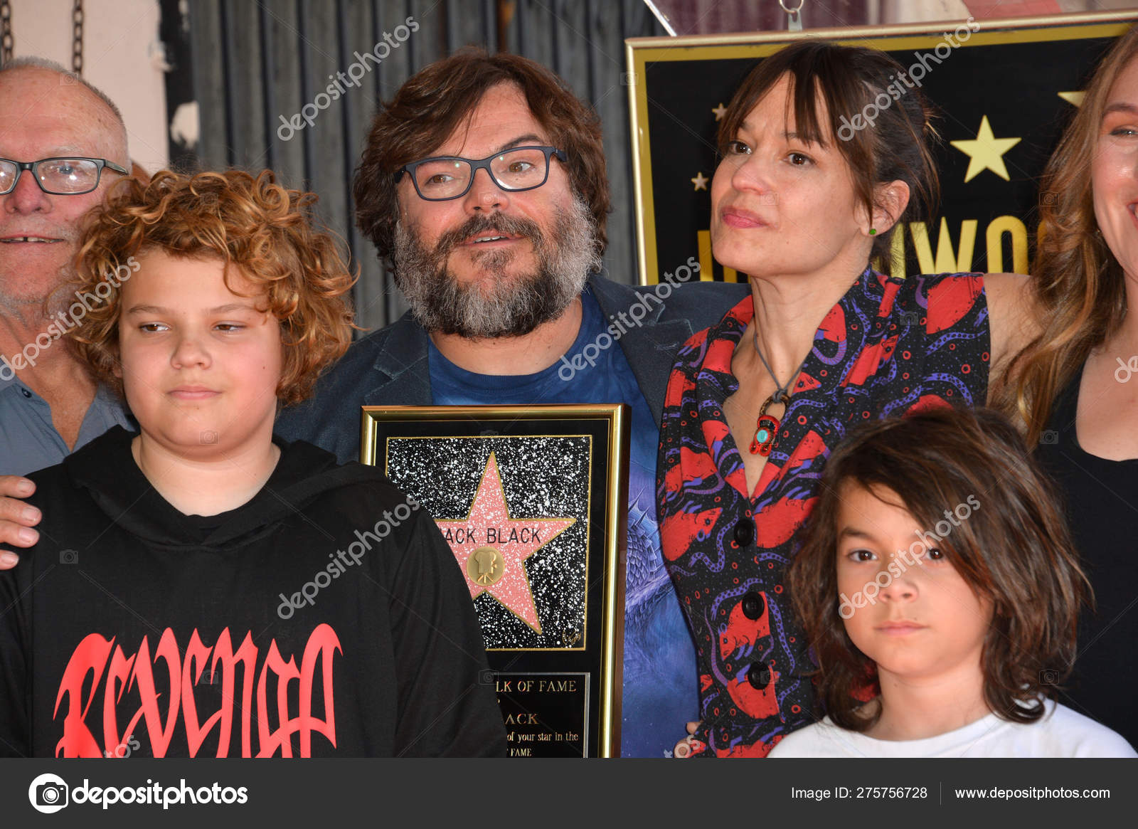 Jack Black Tanya Haden Sons Stock Editorial Photo