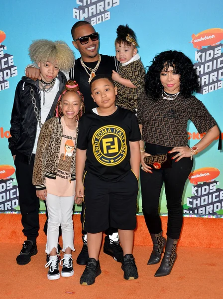 T.I., tiny, Clifford koning Joseph Harris III, Layah amore Harris, majoor Philant Harris & erfgename Diana Harris — Stockfoto