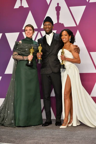 Olivia Colman, Mahershala Ali & Regina King — Stockfoto