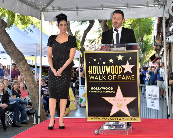 Sarah Silverman & Jimmy Kimmel — Foto de Stock