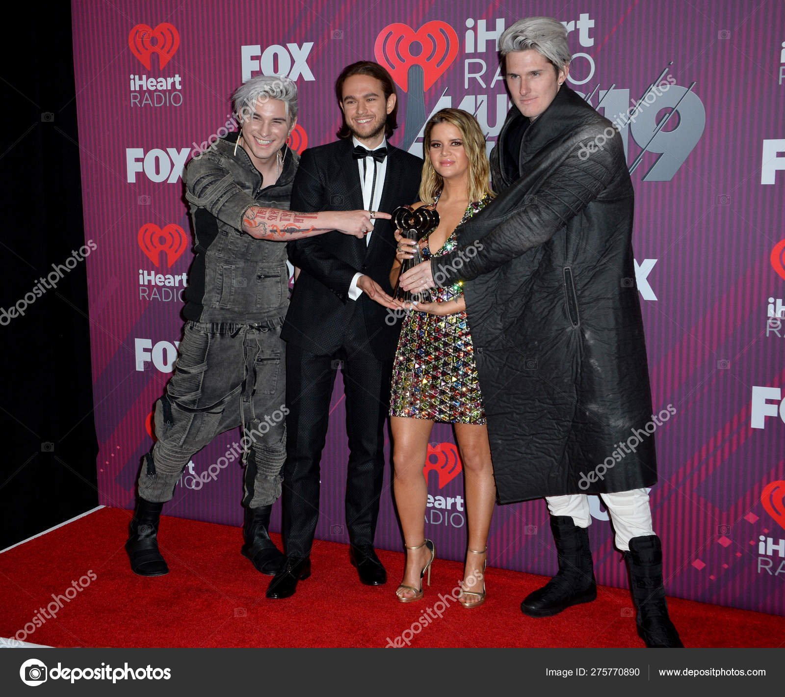 Grey Michael Trewartha Zedd Maren Morris Kyle Trewartha Stock Editorial Photo C Featureflash 275770890