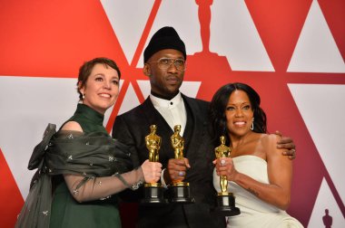 Olivia Colman, Mahershala Ali & Regina King 