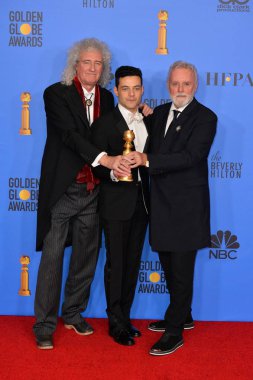 Brian May, Rami Malek & Roger Taylor