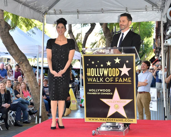 Sarah Silverman & Jimmy Kimmel — Foto de Stock