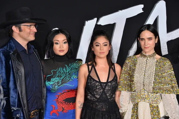 Robert Rodriguez, Lana Condor, Rosa Salazar e Jennifer Connelly — Fotografia de Stock