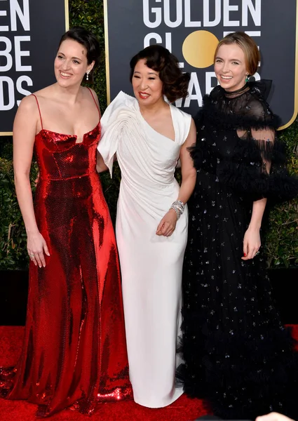 Phoebe Waller-Bridge, Sandra Oh & Jodie Comer — Foto de Stock