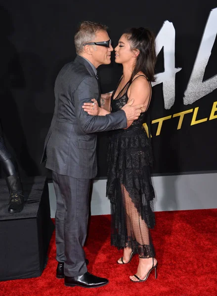 Christoph Waltz & Rosa Salazar — Fotografia de Stock