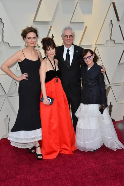 Emily Deschanel, Zooey Deschanel, Caleb Deschanel & Mary Jo Deschanel — Foto de Stock