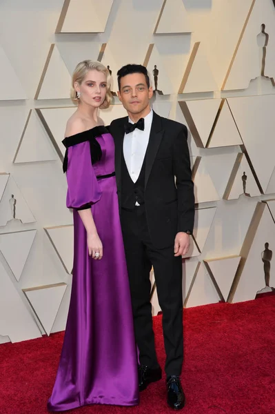 Rami Malek e Lucy Boynton — Foto Stock