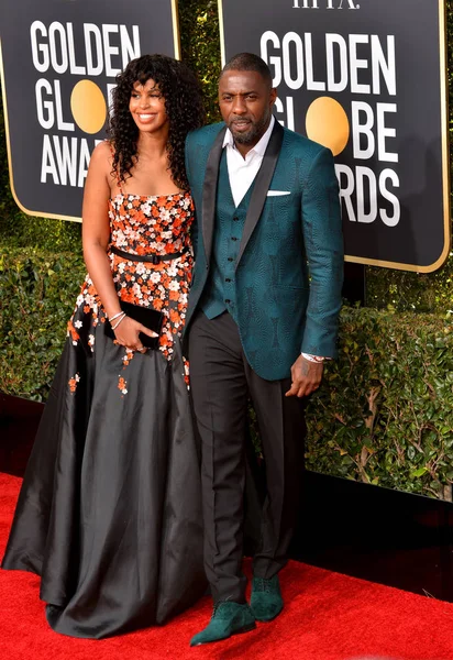 Idris Elba & Sabrina Dhowre — Stock Photo, Image