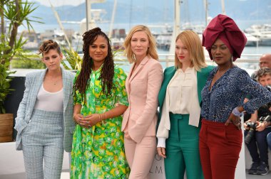 Kristen Stewart, Ava Duvernay, Cate Blanchett, Blanchett, Lea Seydoux & Khadja Nin clipart