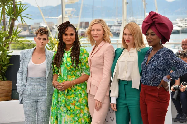 Kristen Stewart, Ava Duvernay, Cate Blanchett, Blanchett, Lea Seydoux & Khadja Nin — Stock Photo, Image