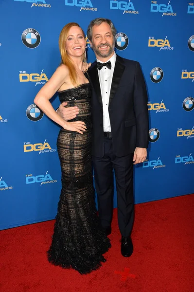 Leslie Mann y Judd Apatow — Foto de Stock