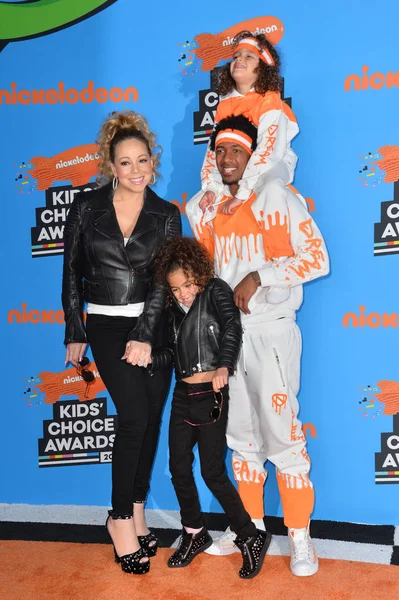 Mariah Carey, Nick Cannon, marockanska Scott Cannon & Monroe Cannon — Stockfoto