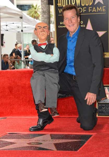 Jeff Dunham y Walter — Foto de Stock