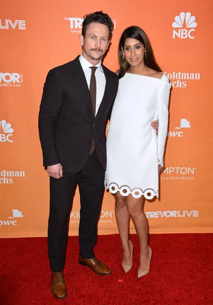 Jonathan Tucker e Tara Avelino Tucker — Fotografia de Stock