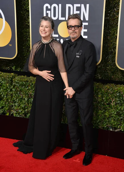 Gary Oldman & Gisele Schmidt — Stock Photo, Image