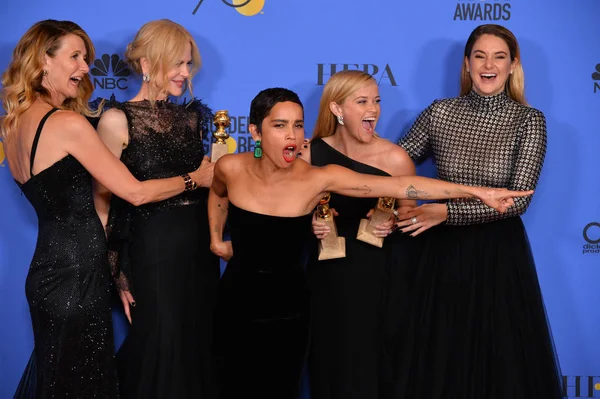 Laura Dern, Nicole Kidman, Zoe Kravitz, Reese Witherspoon & Shailene Woodley — Foto de Stock