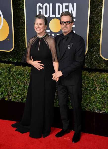 Gary Oldman & Gisele Schmidt — Fotografia de Stock