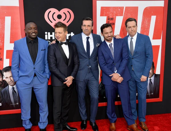 Hannibal Buress, Jeremy Renner, Jon Hamm, Jake Johnson & Ed Helm — Zdjęcie stockowe