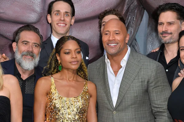 Jeffrey Dean Morgan, Naomie Harris, Jason Liles, Dwayne Johnson — Foto de Stock