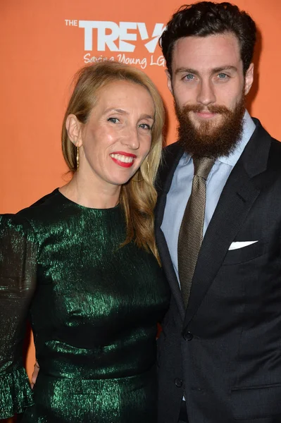 Sam Taylor-Johnson & Aaron Taylor-Johnson (em inglês) — Fotografia de Stock