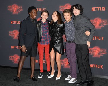 Caleb McLaughlin, Noah Schnapp, Millie Bobby Brown, Gaten Matarazzo & Finn Wolfhard
