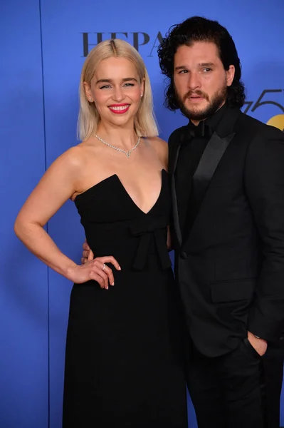 Emilia Clarke & zestaw Harington — Zdjęcie stockowe