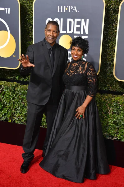 Denzel Washington & Pauletta Washington — Stock Photo, Image