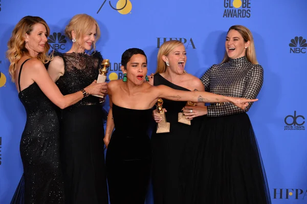 Laura Dern, Nicole Kidman, Zoe Kravitz, Reese Witherspoon & yüzeysel Woodley — Stok fotoğraf