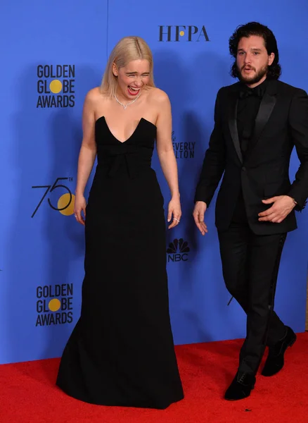 Emilia Clarke & Kit Harington — Foto de Stock