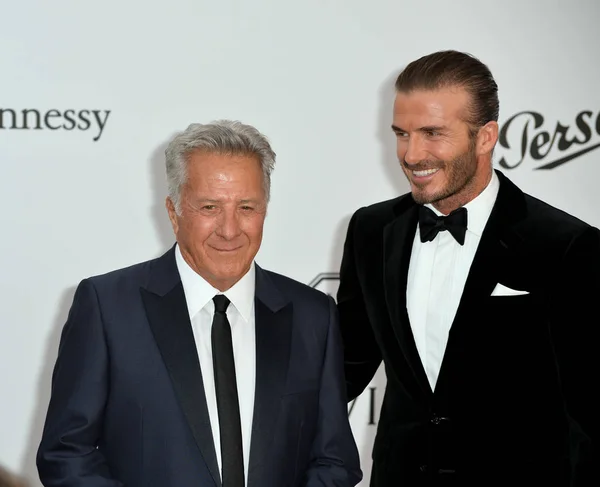 Dustin Hoffman & David Beckham — Stock Photo, Image