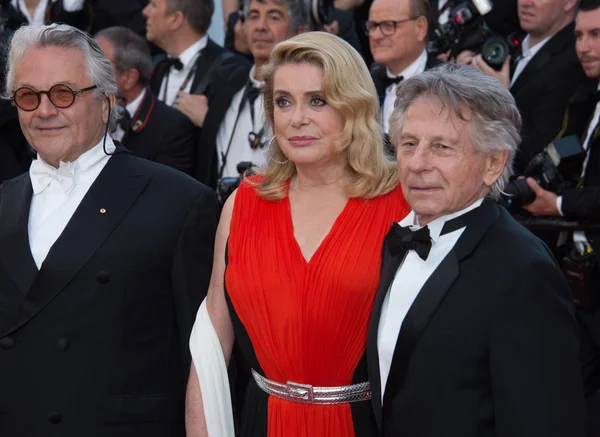 George Martin, Catherine Deneuve & Roman Polański — Zdjęcie stockowe