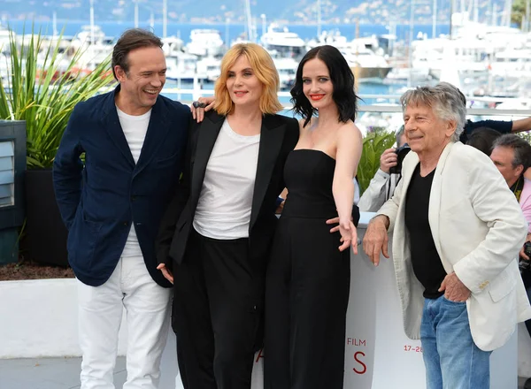 Vincent Perez, Emmanuelle Seigner, Eva Green et Roman Polanski — Photo