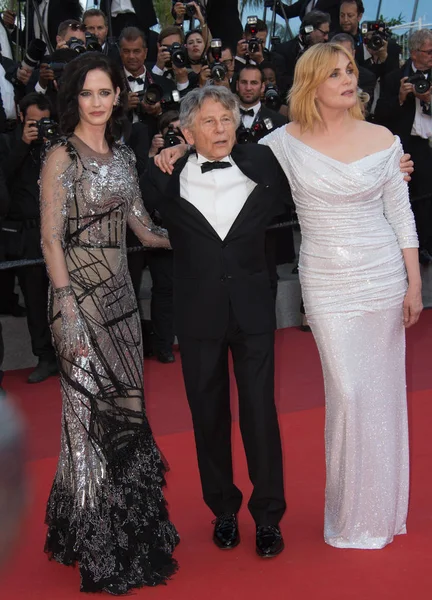 Eva Green, Roman Polanski & Emmanuelle Seigner —  Fotos de Stock