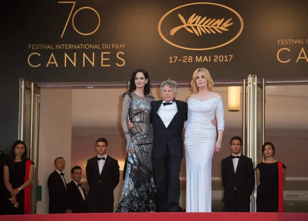 Eva Green, Roman Polanski & Emmanuelle Seigner — Foto de Stock