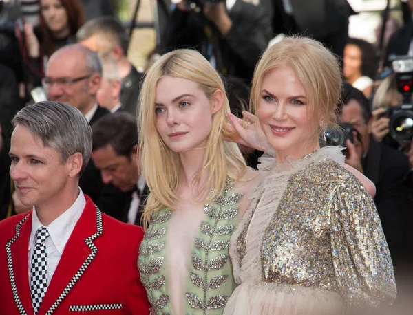 Nicole Kidman, Elle Fanning & John Cameron Mitchell — Foto de Stock