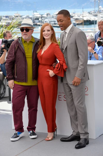 Pedro Almodovar, Jessica Chastain et Will Smith — Photo