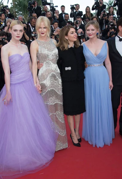 Elle Fanning, Nicole Kidman, Sofia Coppola e Kirsten Dunst — Foto Stock