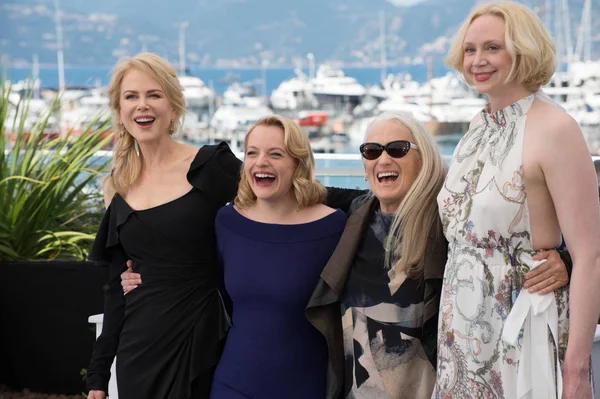 Nicole Kidman, Elisabeth Moss, Jane Campion & Gwendoline Christie — Foto de Stock