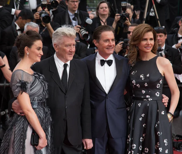 Emily Stofle, David Lynch, Kyle MacLachlan, Desiree Gruber — Fotografia de Stock