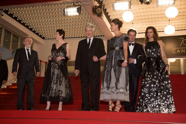 Emily Stofle, David Lynch, Kyle MacLachlan e Desiree Gruber — Fotografia de Stock